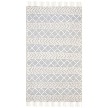Safavieh 6 x 6 ft. Hand Loomed Bohemian Natura Square RugBlue & Ivory NAT358M-6SQ